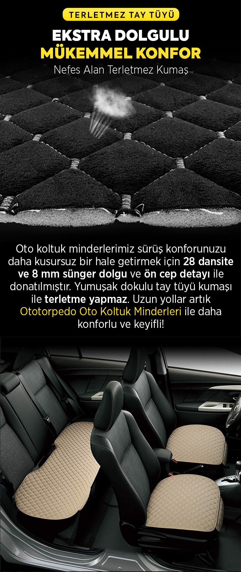 Oto Koltuk Minder Seti
